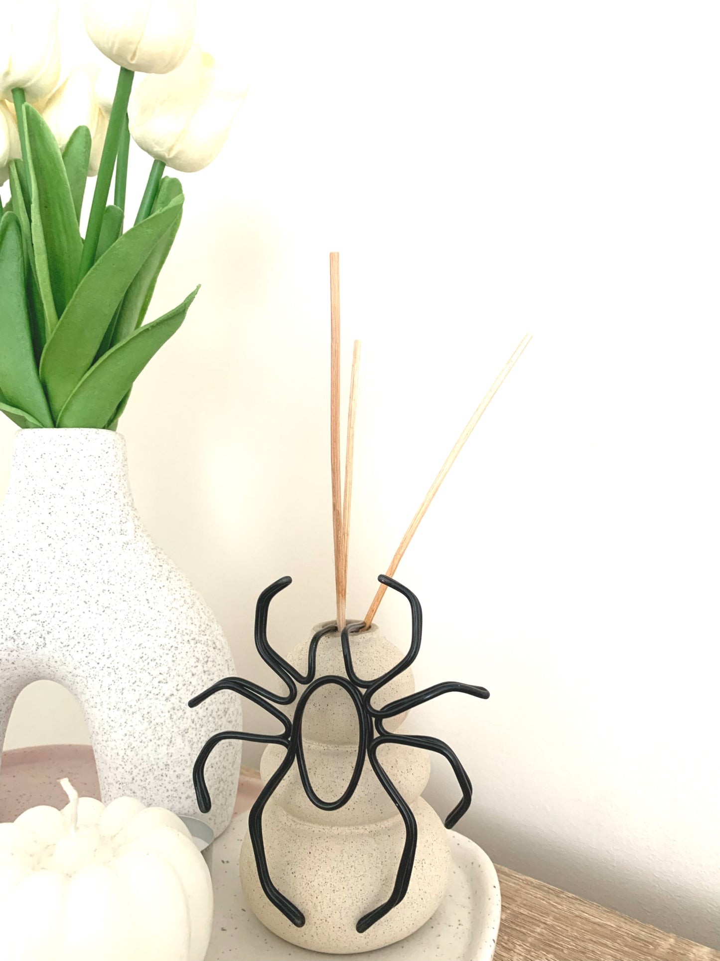 Spider Shelf Hanger or Pumpkin Art