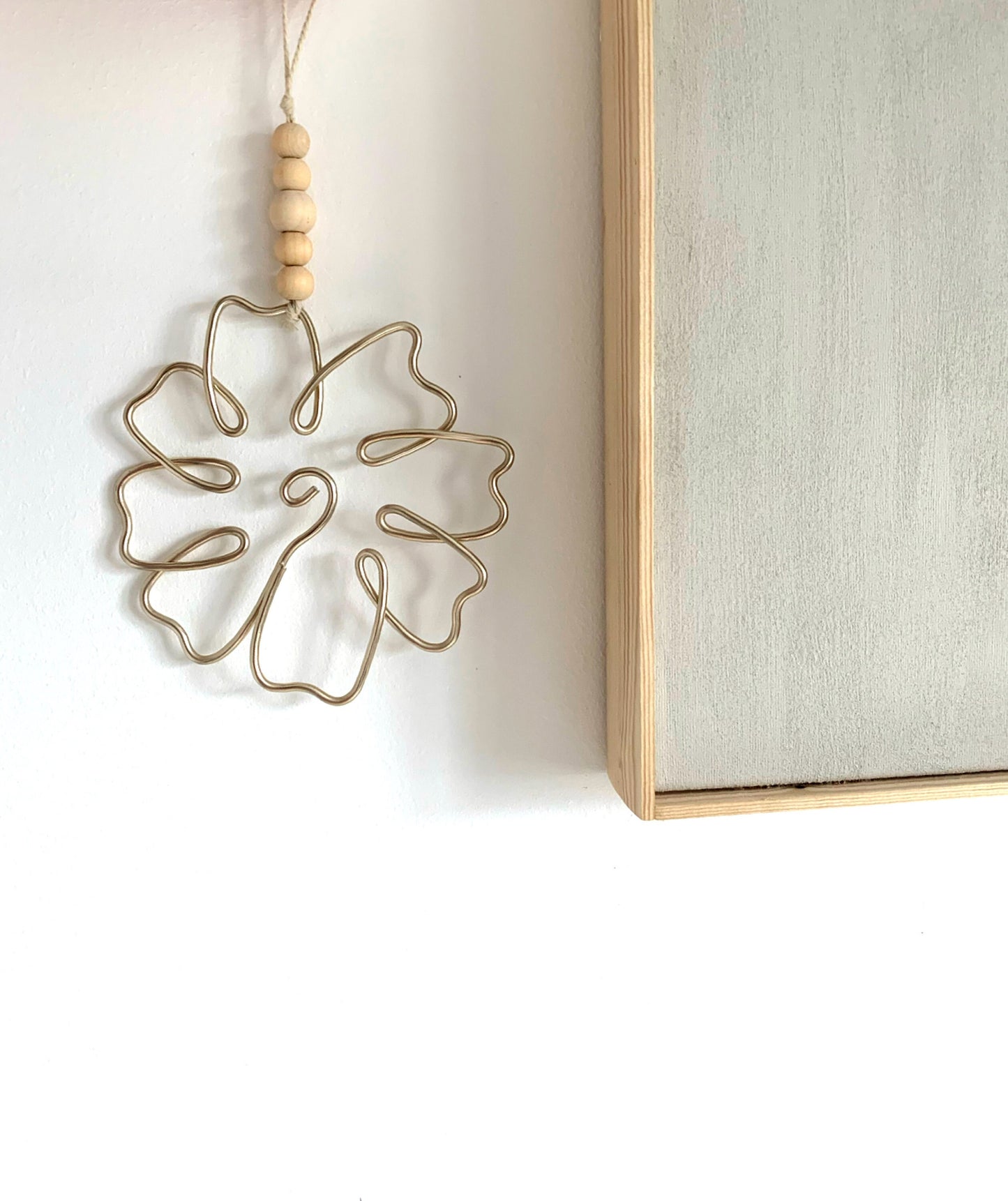 Boho Beaded Flower Hanging Decor