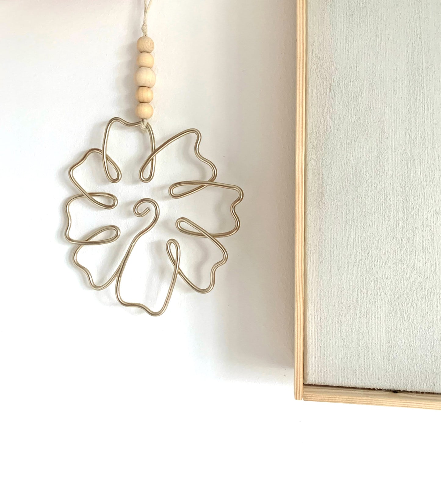 Boho Beaded Flower Hanging Decor
