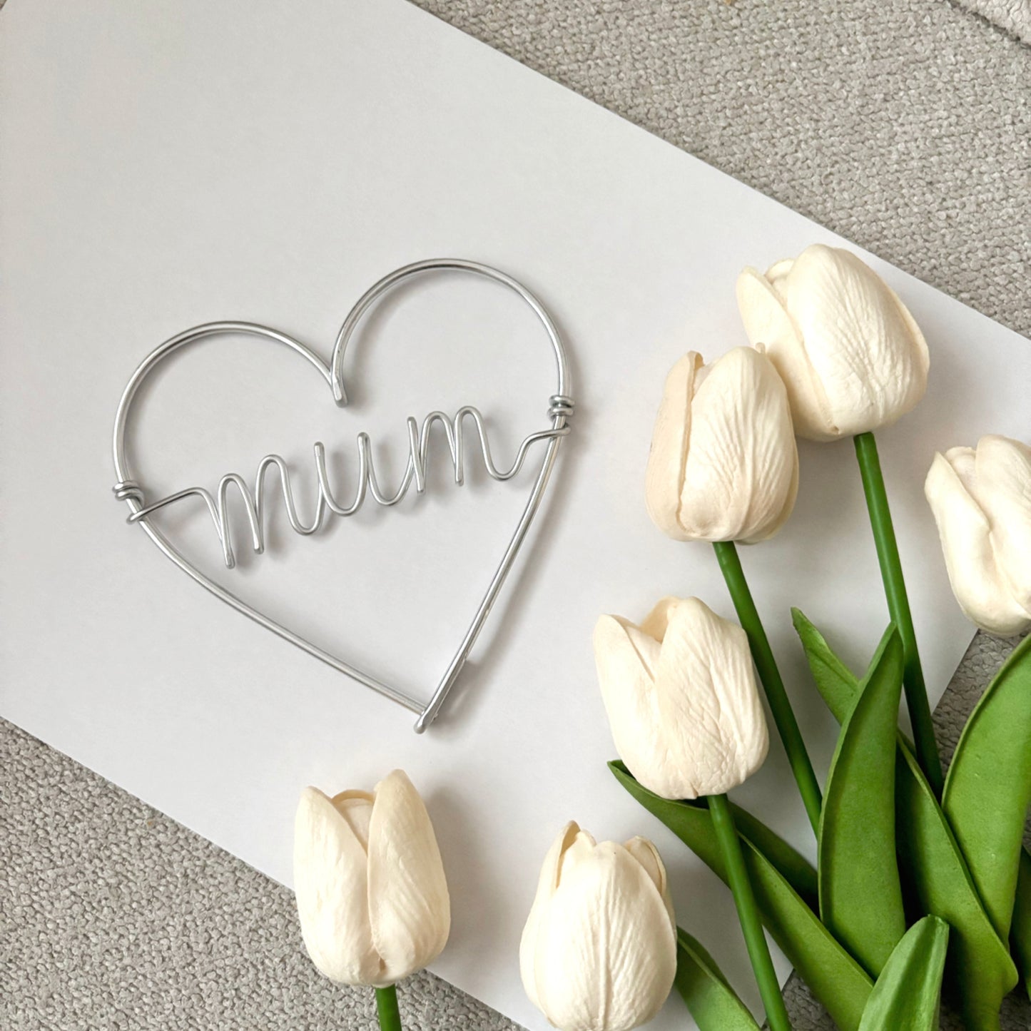 Mum Heart Wire Gift