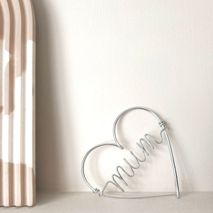 Mum Heart Wire Gift