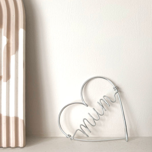 Mum Heart Wire Gift
