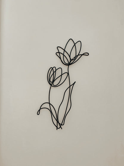 Double Lily Wall Art