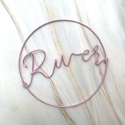 Personalised Door Name Sign in circle