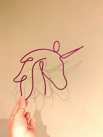 Unicorn Wire Art