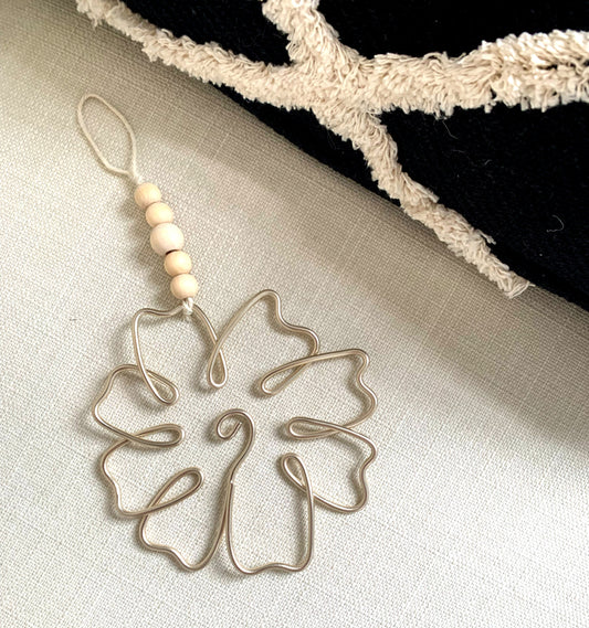 Boho Beaded Flower Hanging Decor